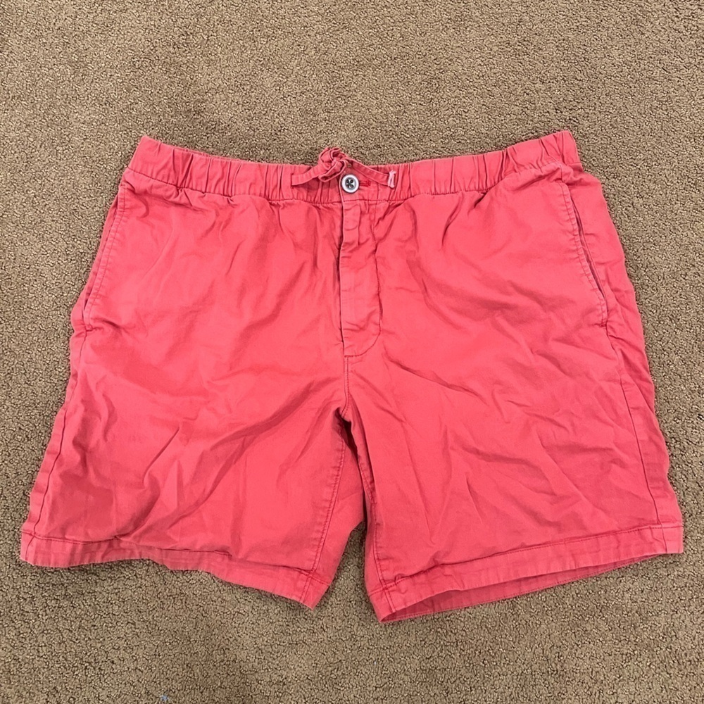 BONOBOS Elastic Waist Size 24 Men’s Shorts 7” Inseam Preppy Yacht Resortwear